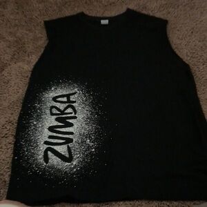Zumba Fitness Black and White Tank Top